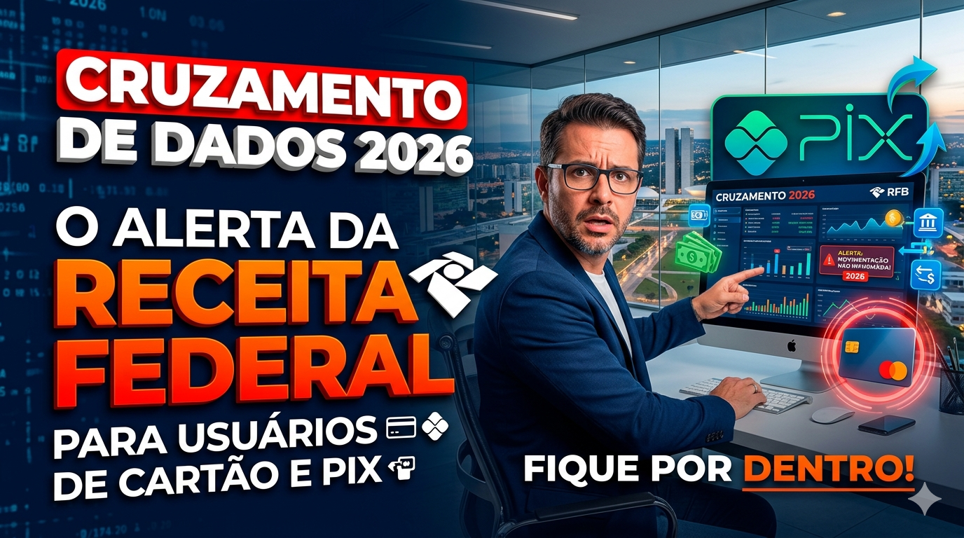 Cruzamento de Dados 2026: O Alerta da Receita Federal para Usuários de Cartão e PIX